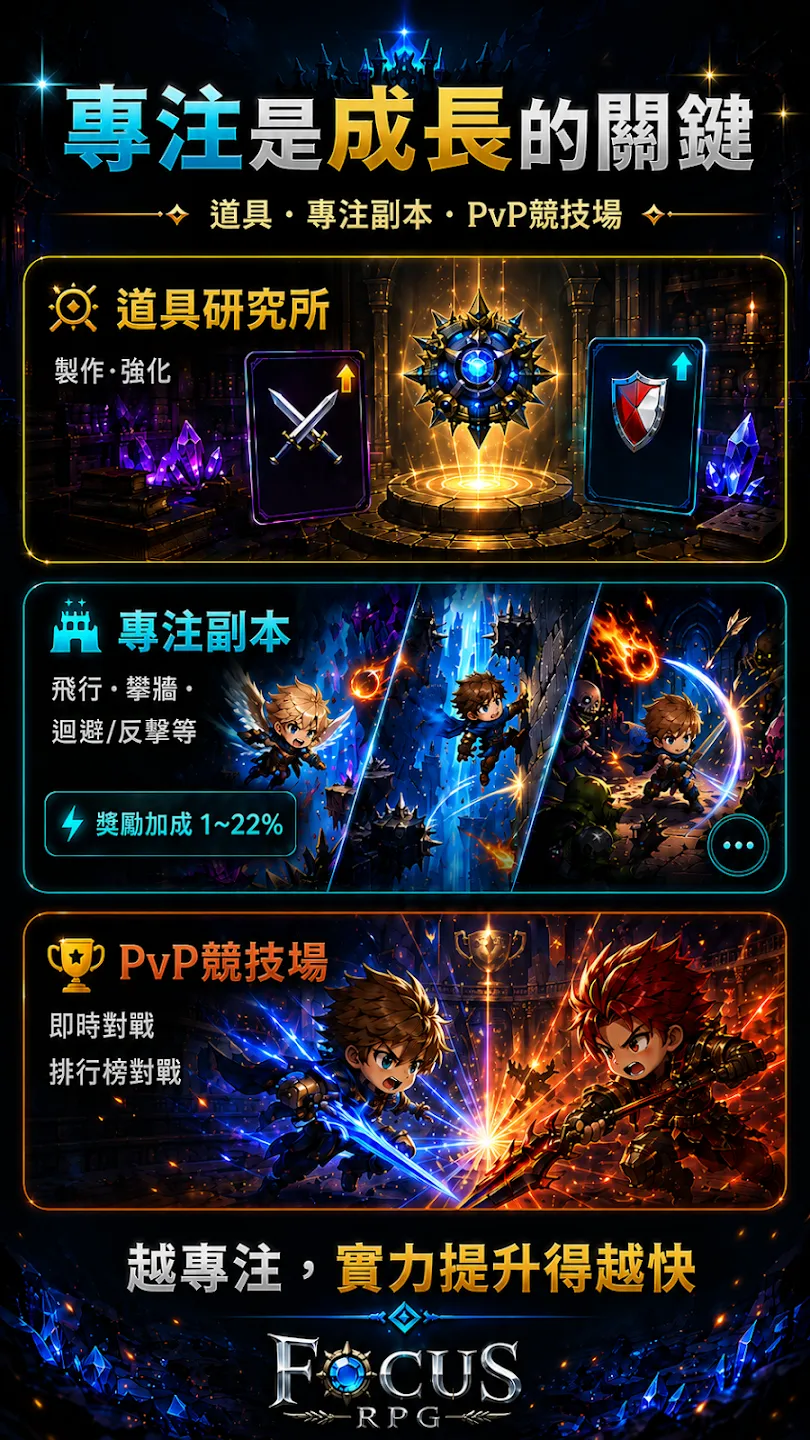 Focus RPG - 越专注越强的放置RPG 截图 1