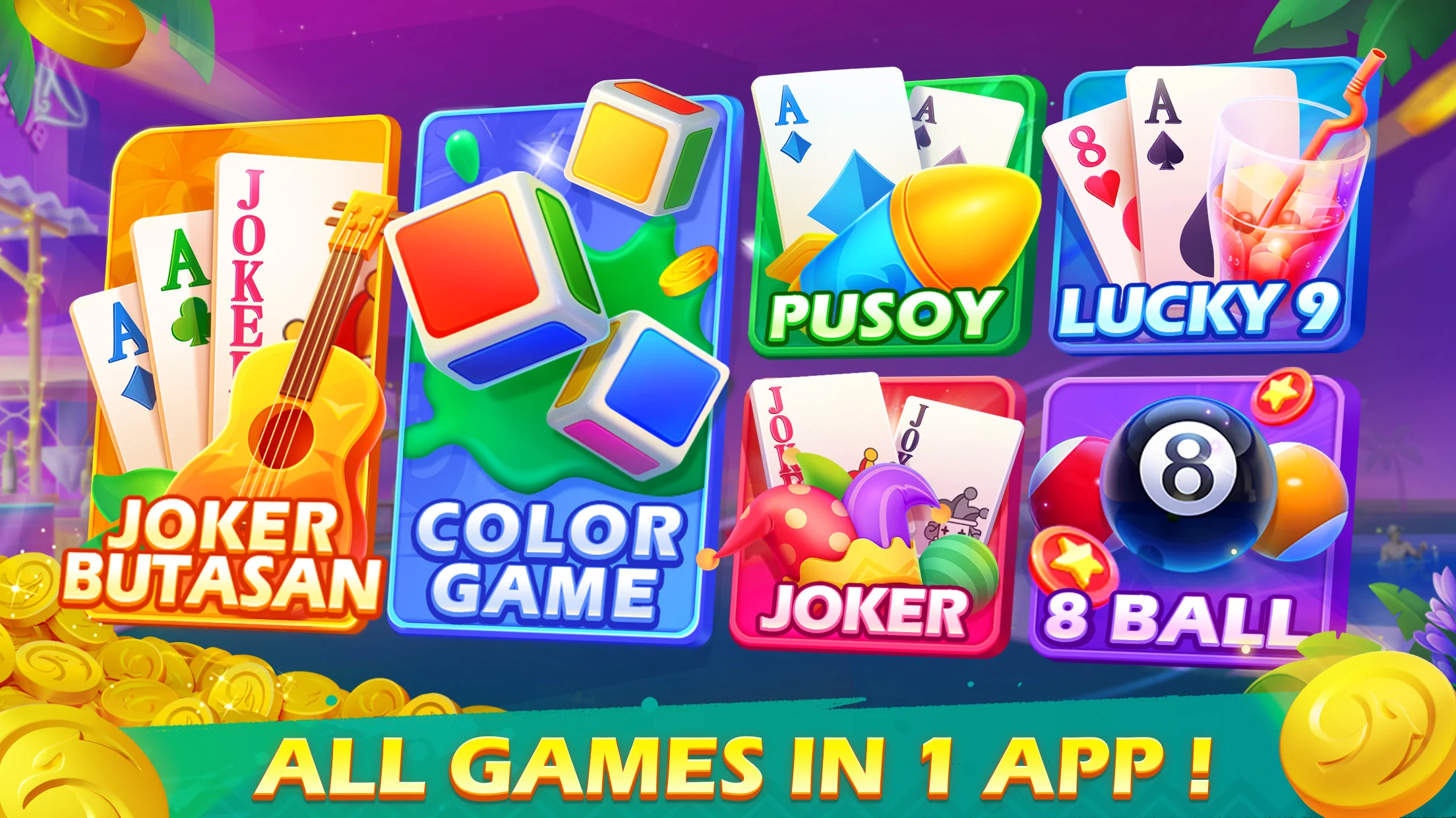 Tongits Star: Pusoy Color Game 截图 1