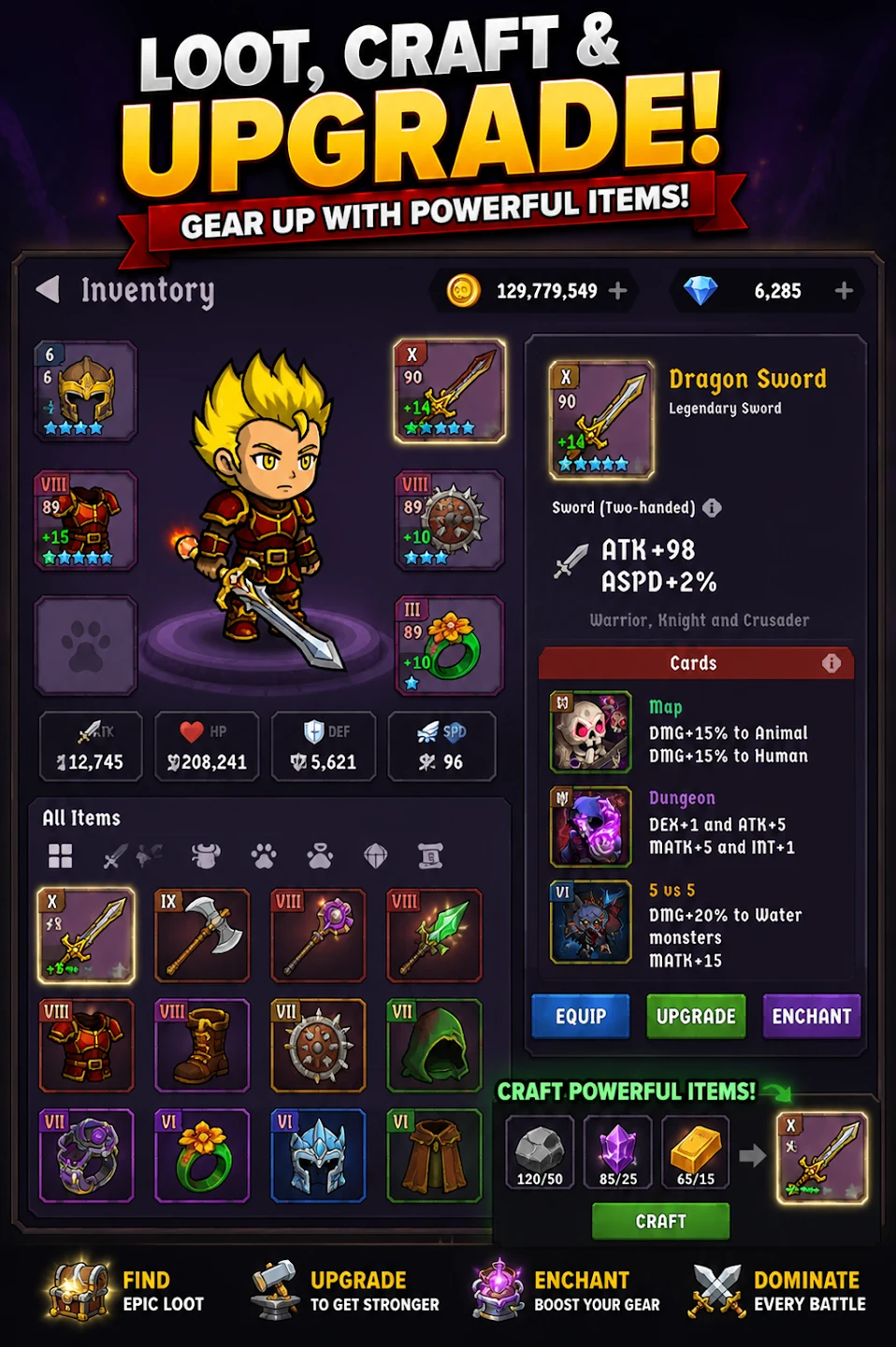Walking Hero – 放置战斗 RPG 截图 3