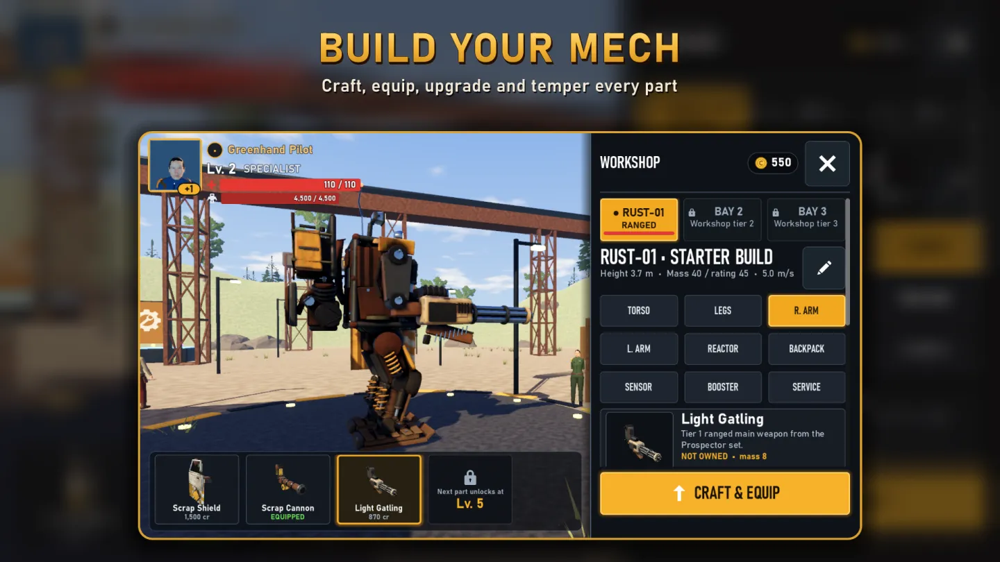 Mekaro: Open World Mech RPG 截图 6
