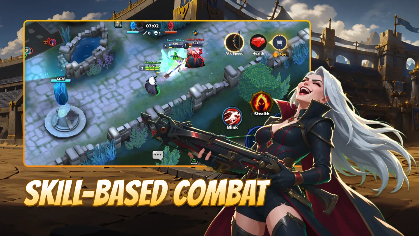 Blitz of Battle: 2v2 MOBA 截图 3