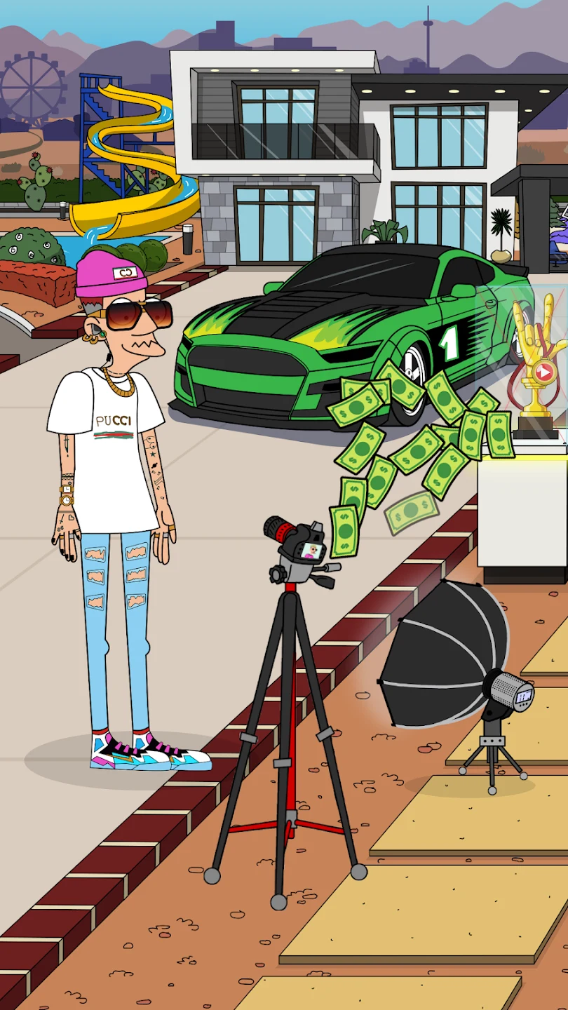 Lamar - Idle Vlogger 截图 1