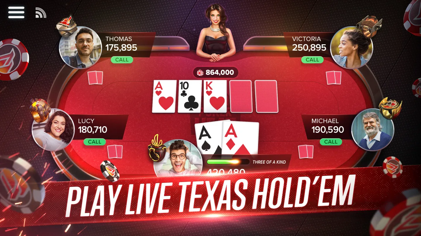 Poker Heat™ Texas Holdem Poker 截图 1