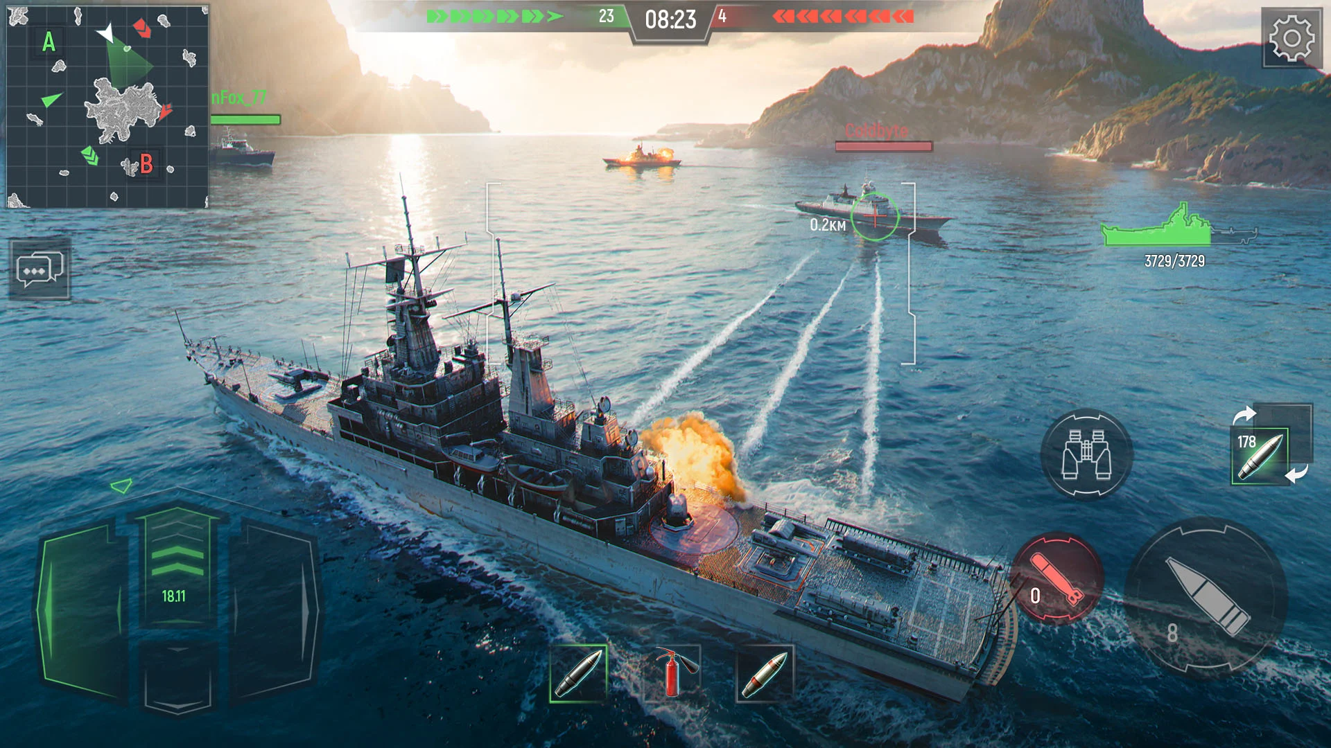 Force of Warships: War Games 截图 1