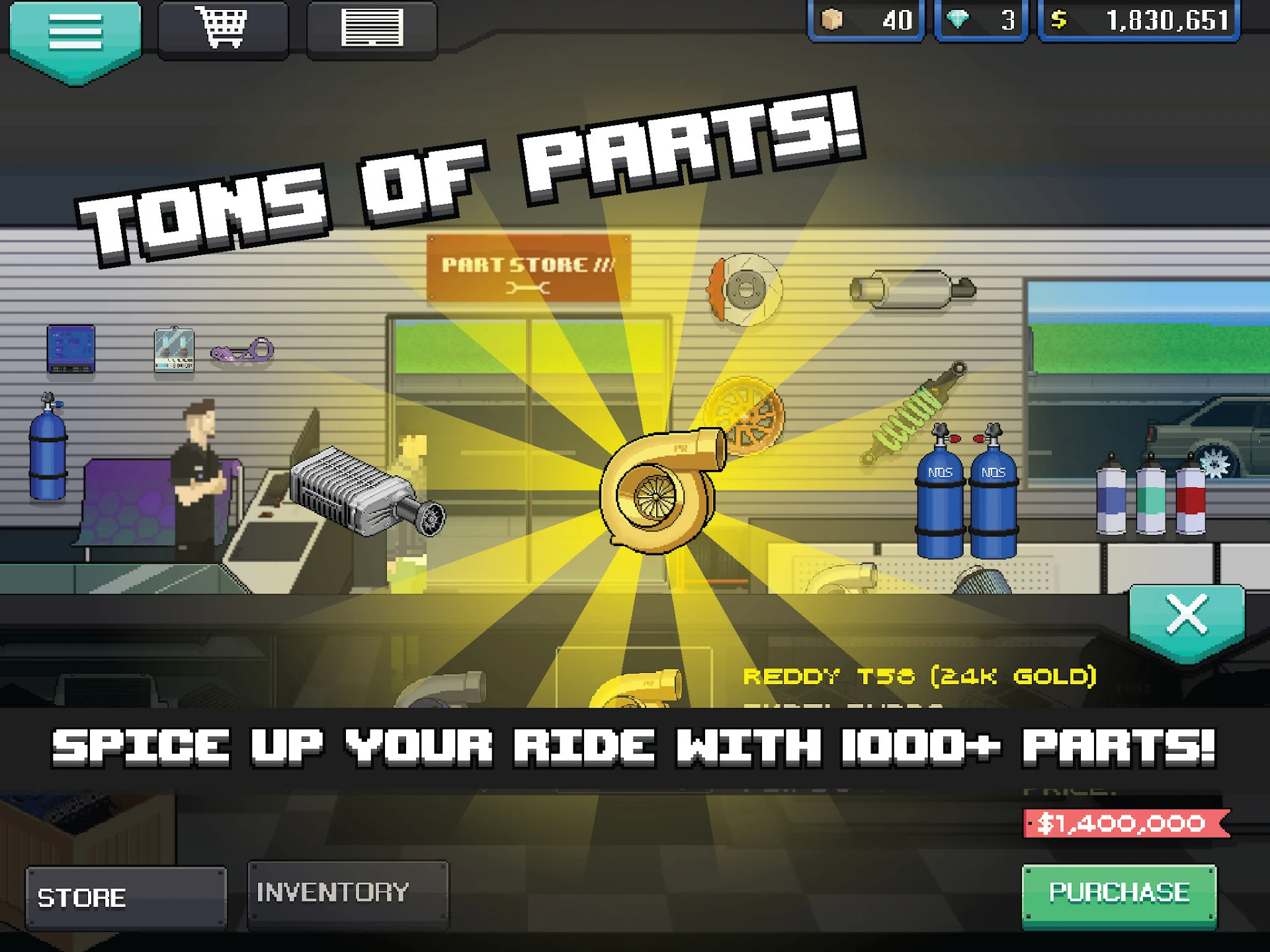 Pixel Car Racer 截图 9