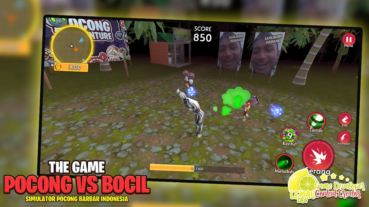 Simulator Pocong vs Bocil 3D 截图 3