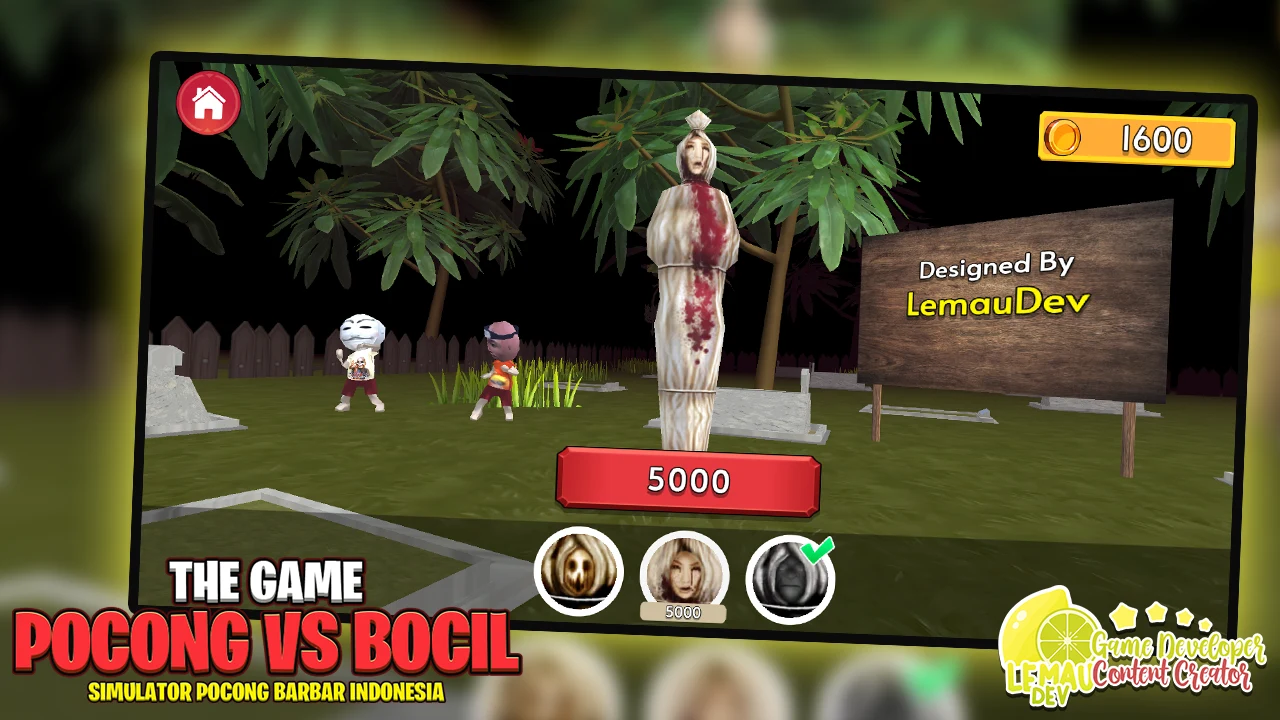 Simulator Pocong vs Bocil 3D 截图 4