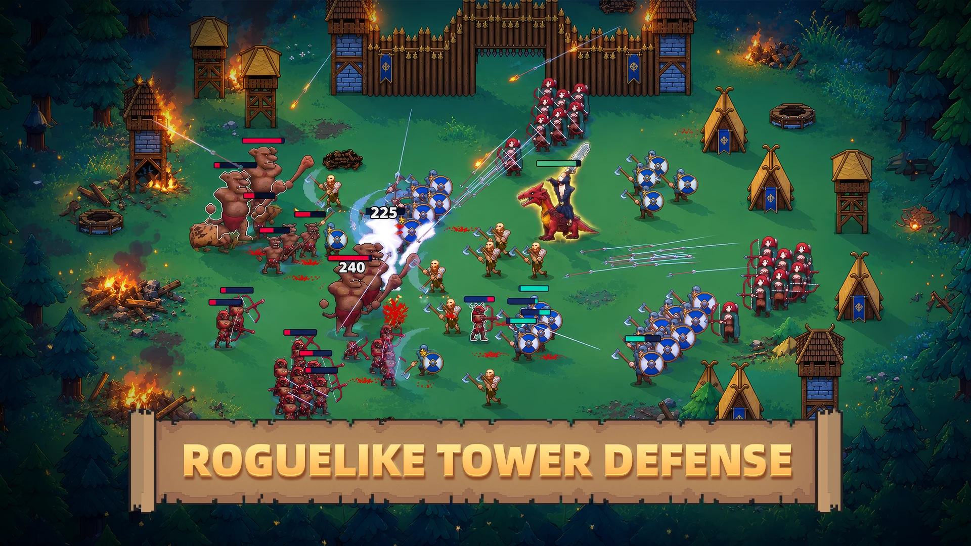 Viking Hero TD: Roguelike RTS 截图 1