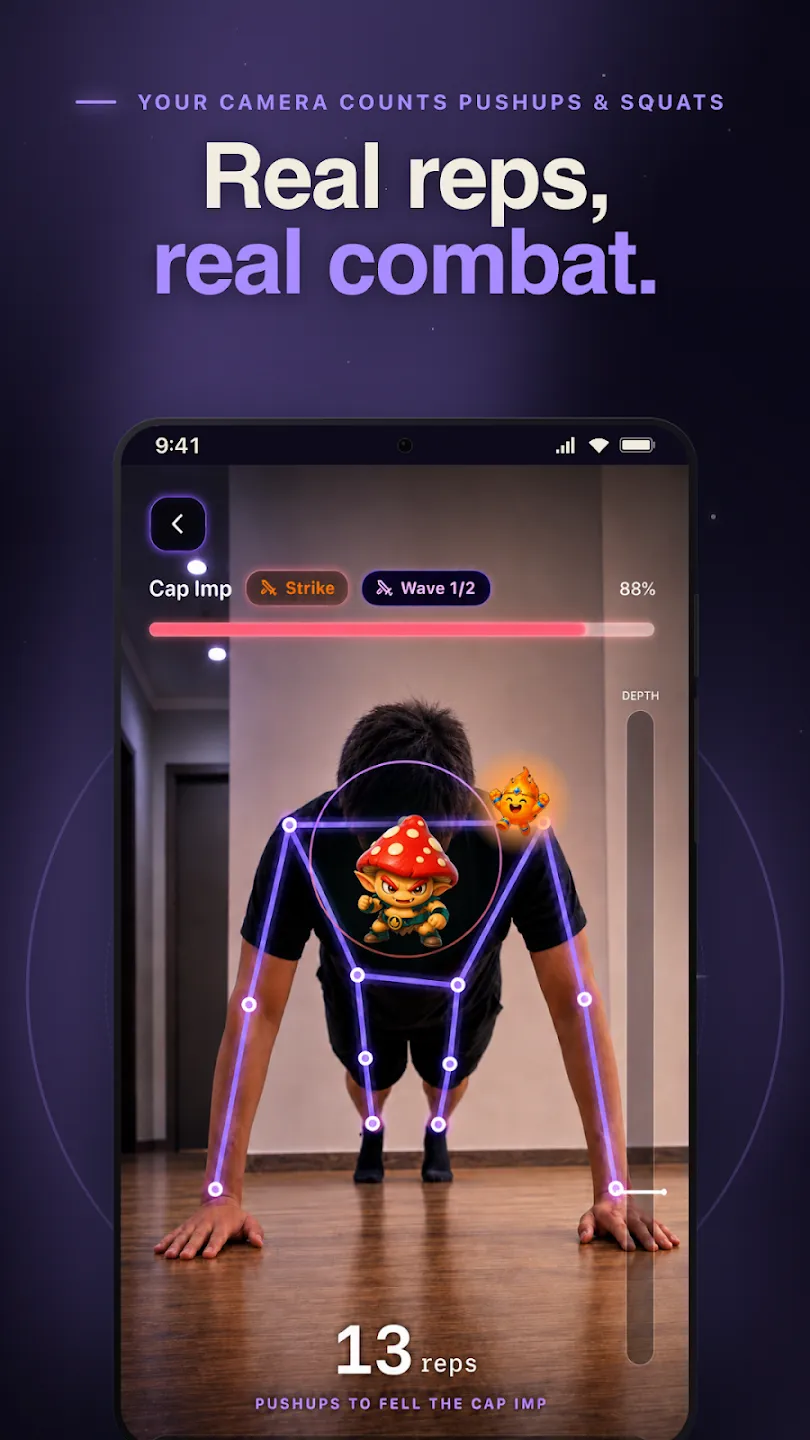 Pushup RPG: Fitness Quest 截图 1