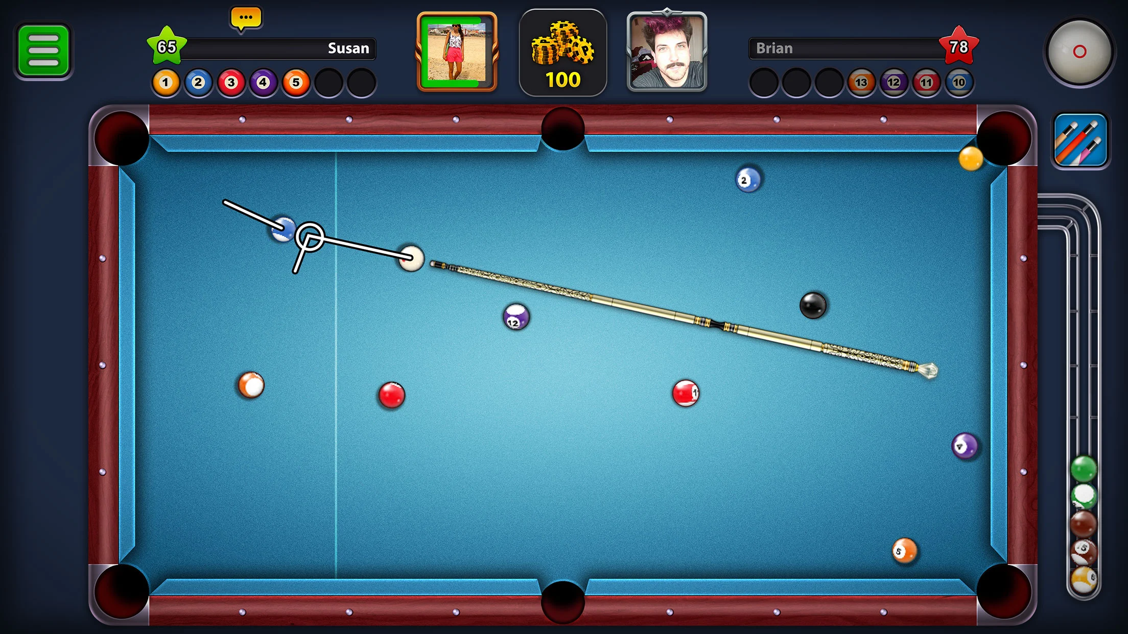 8 Ball Pool 截图 1