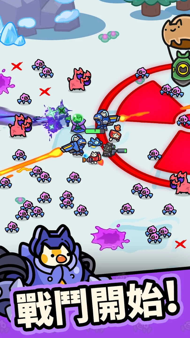 星球大破坏喵喵喵：合併生存者 截图 1