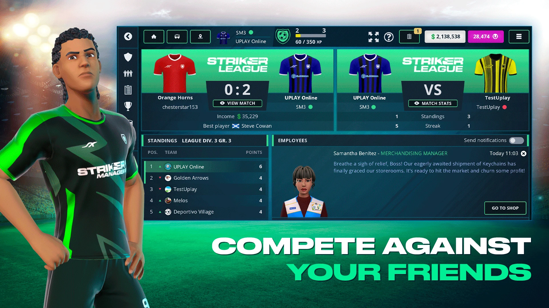 Striker Manager 3 截图 2