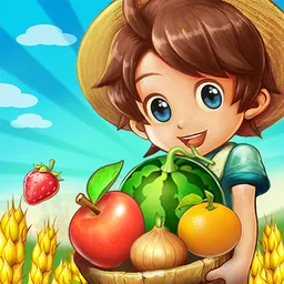可以收到真菜的农场类游戏：疯种菜 (Real Farm) 图标